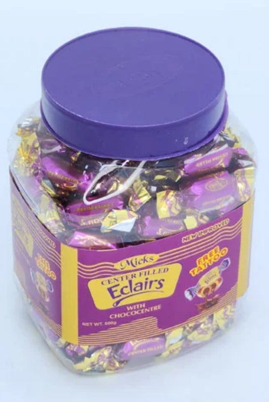 Micks Center Filled Eclairs Jar