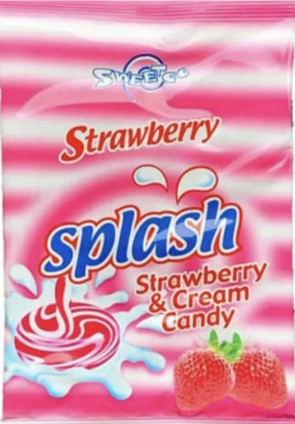 Sweetco Splash Strawberry & Cream Candy