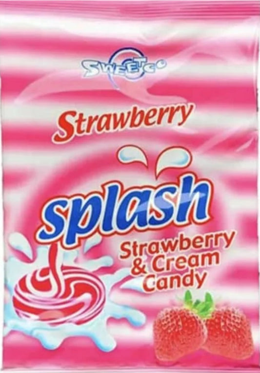 Sweetco Splash Strawberry & Cream Candy
