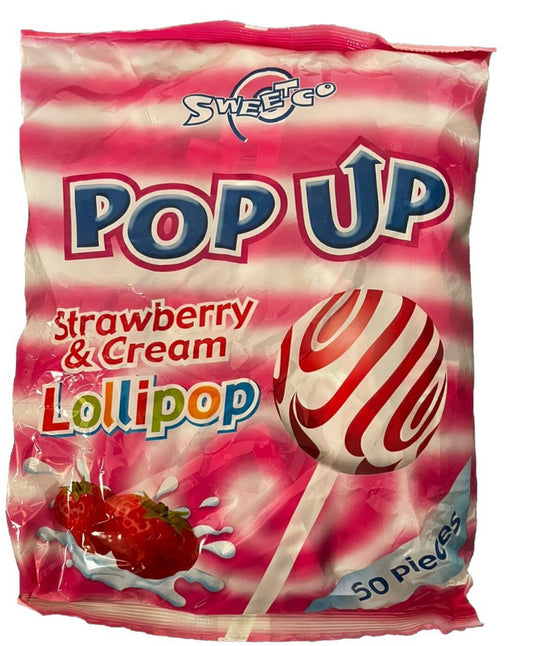 Sweetco Pop Up Strawberry Lollipop