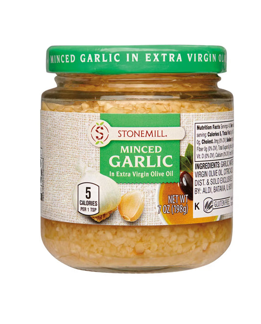 STONEMILL [Minced Garlic in Extra Virgin Olive Oil] | 7oz